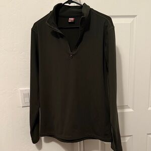 Olive green Quarter-Zip Pullover